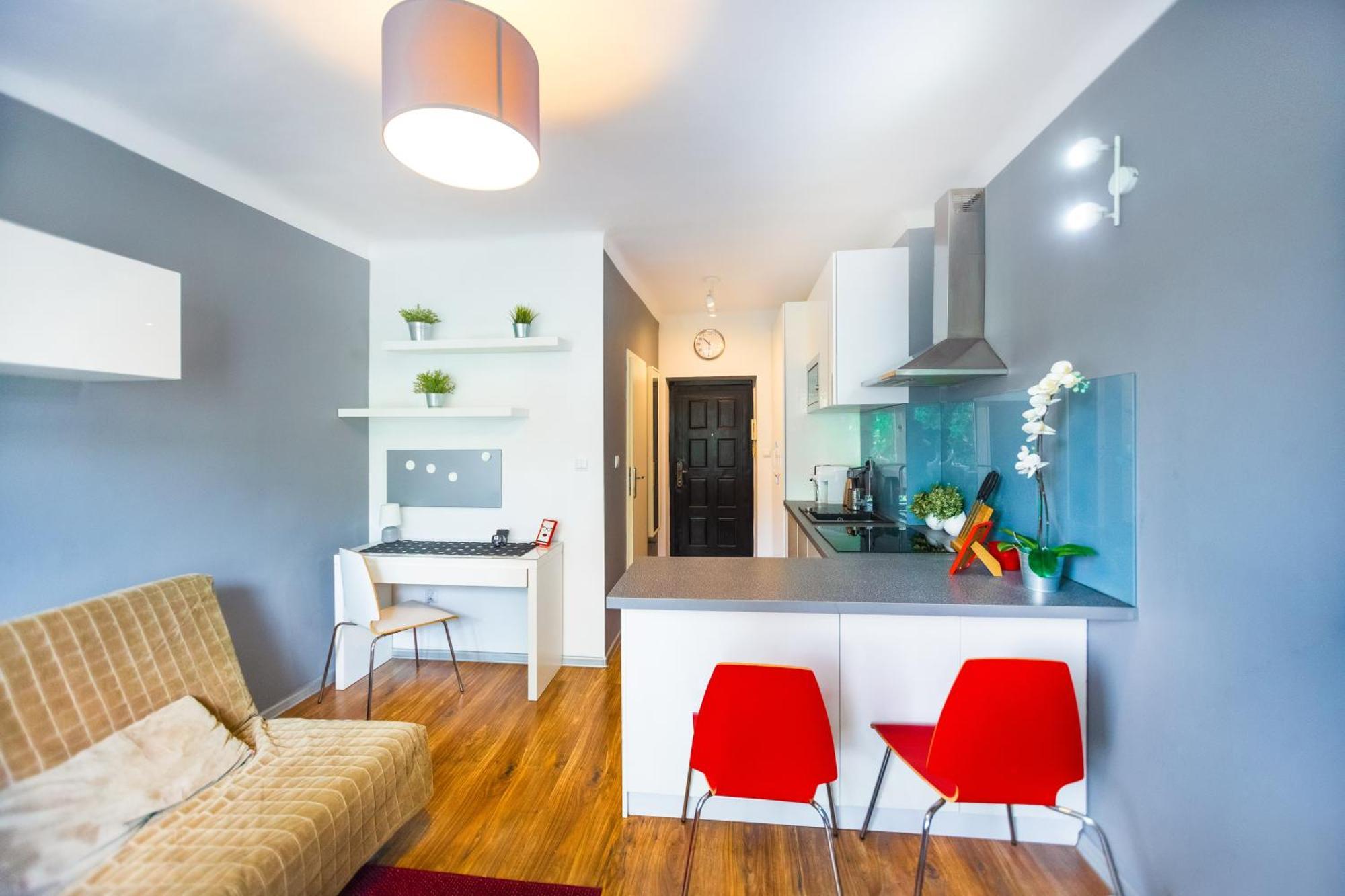 Cozy Studio Next To The Metro And City Center Varšava Exteriér fotografie